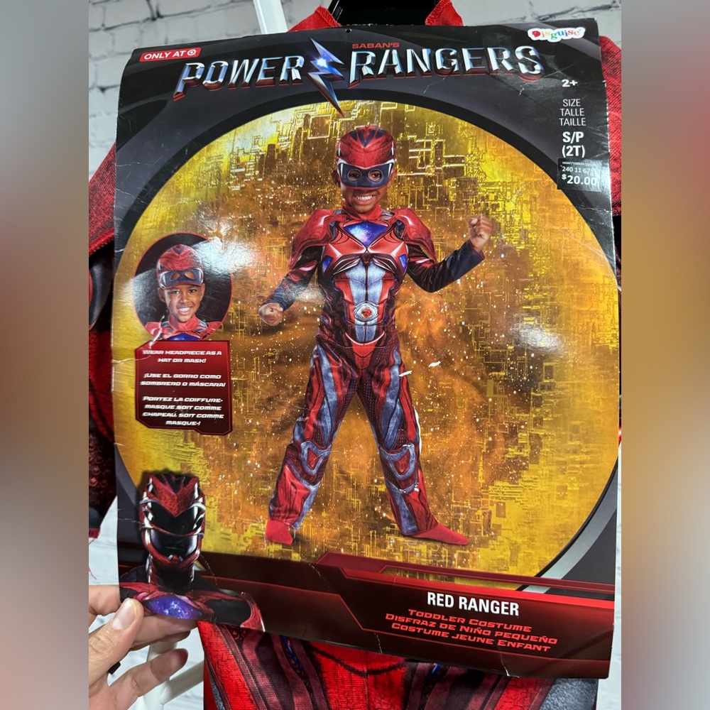 Red Ranger Power Ranger Halloween Costume